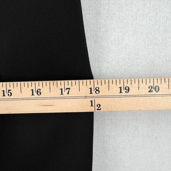 ALEXANDER MCQUEEN Wool Sheath Dress Womens 38 Black Pockets Elbow Sleeve Pencil - Picture 16 of 16